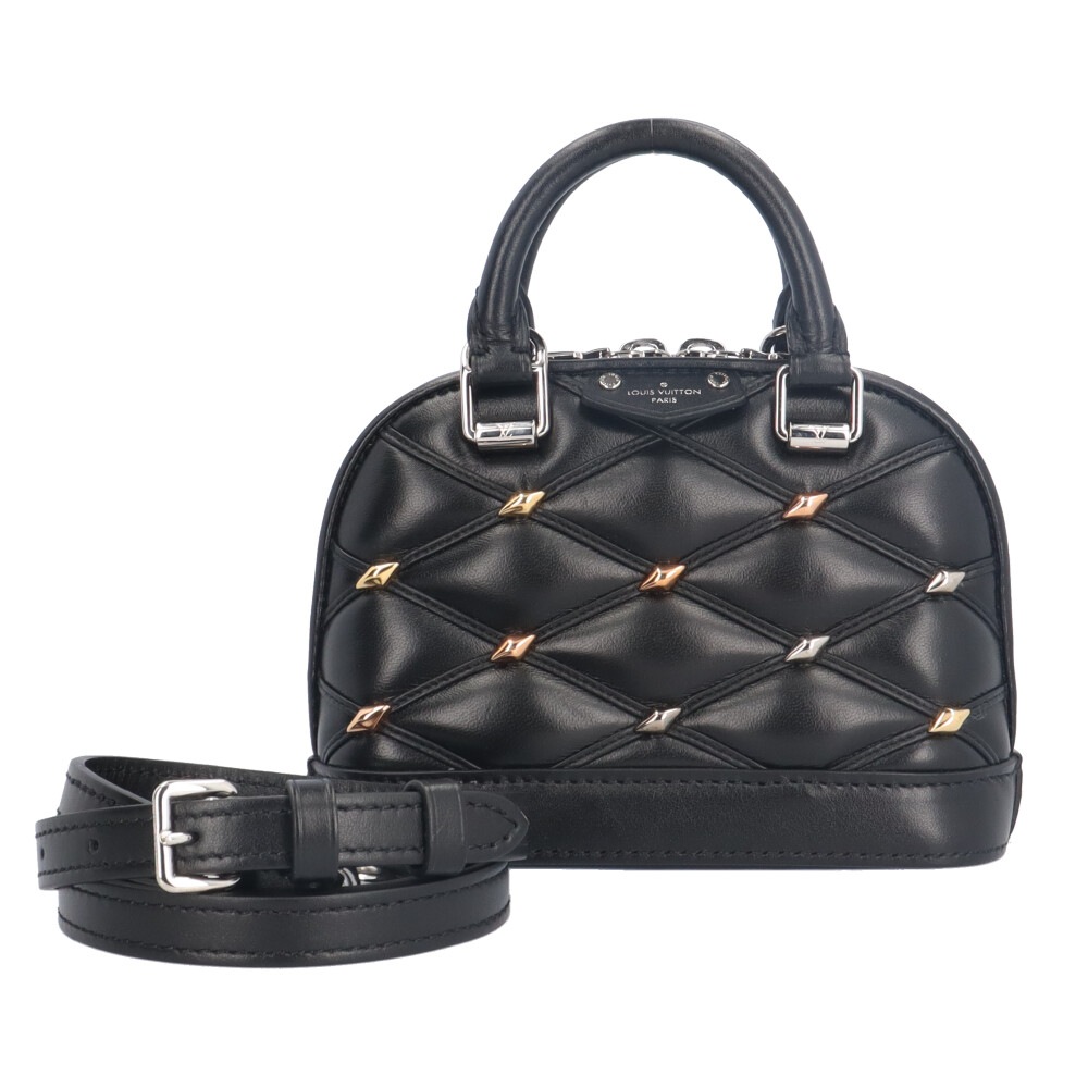 ルイヴィトン ナノ・アルマ マルタージュ ショルダーバッグ M83019 ブラック LOUIS VUITTON 中古 美品