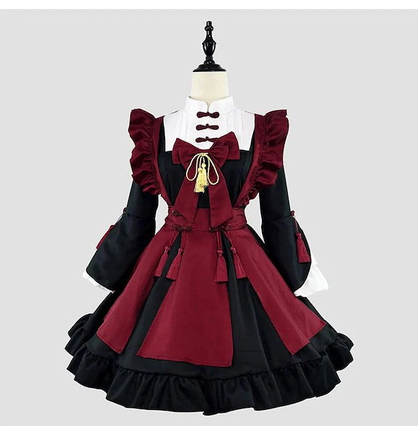 サンタ コスプレ新作 オリジナル ロリータ コスプレ メイド服 ガーリー プリンセス ワンピース ハロウィン 特集