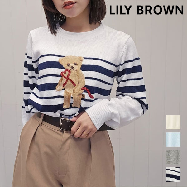 Lily Bearハートサテンニット lwnt261090