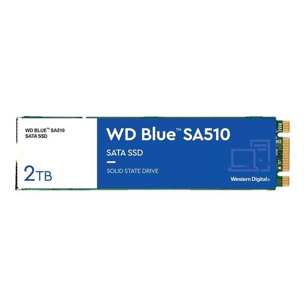 内蔵SSD 2TB M.2 2280 SATA 560MB/s 520MB/s ブルー WDS200T3B0B 21,546円