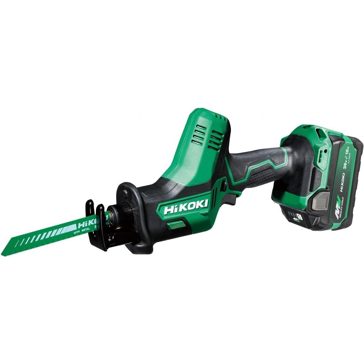 HiKOKI(ハイコーキ) 18V セーバーソー レシプロソー CR18DA バッテリー1個・充電器・ケース付き CR18DA(XPZ)