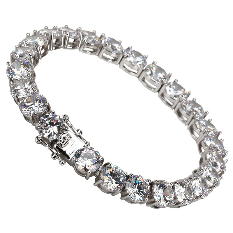 輝くCZテニスチェーンブレスレット18K [b288]