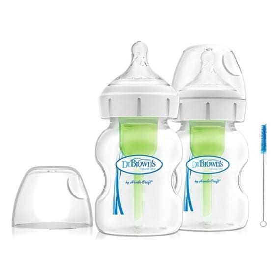 ドクターブラウン/ ワイドネック オプションズプラス PP 哺乳瓶 本品 ツインパック + 洗浄ブラシ 1p