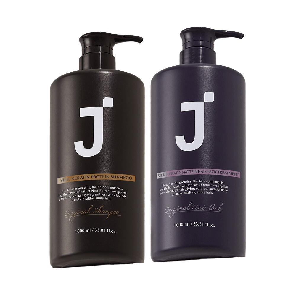 ジェイスップ シルクケラチン ダメージヘア シャンプー1000ml + トリートメント1000ml セット