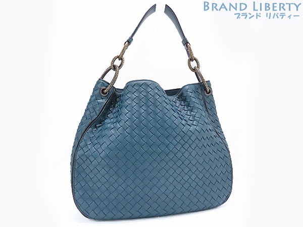 ほぼ新品ボッテガヴェネタイントレチャートチェーンワンショルダーバッグホーボーバッグハンドバッグブライトン494119