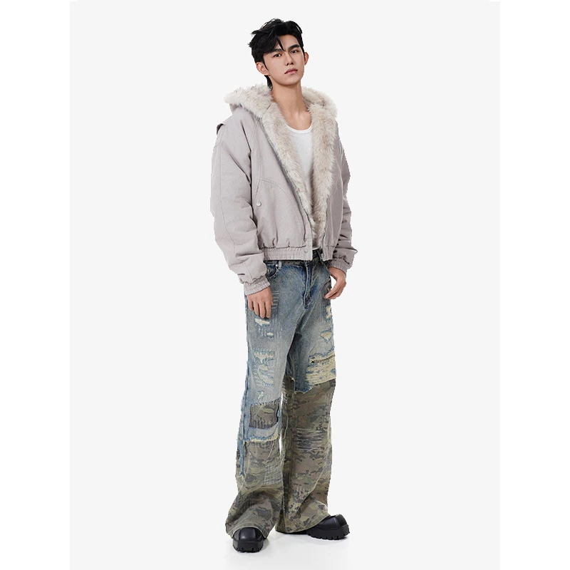 アウター フード付き 綿入り 綿服 冬人気商品