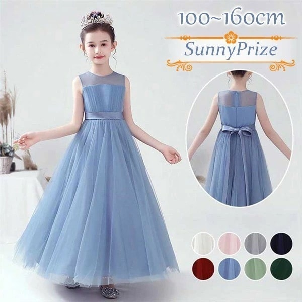 ドレス 子供 ピアノ 発表会 ピアノ発表会 中学生 ワンピース 女の子 ロングドレス 結婚式 ジュニア ピアノ発表会ドレス コンクール ノースリーブ パーティードレス イブニングドレス ロング キッズ
