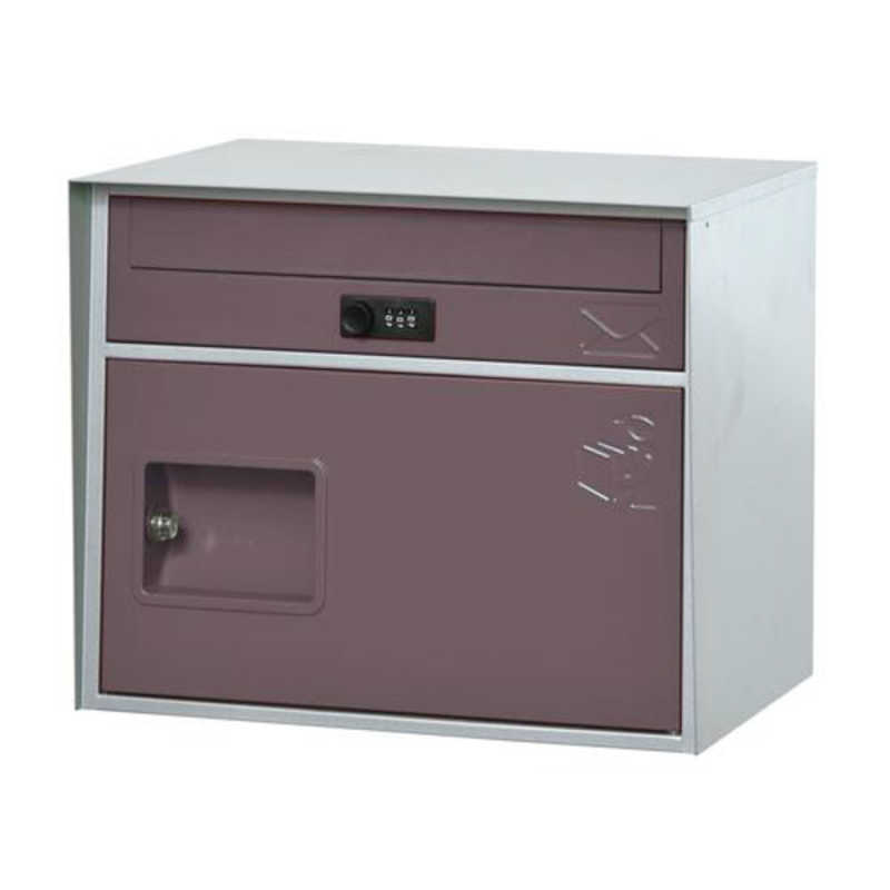 ケイジーワイ工業　宅配ボックス リシム キューブ ブラウン　THB-CB2-BR