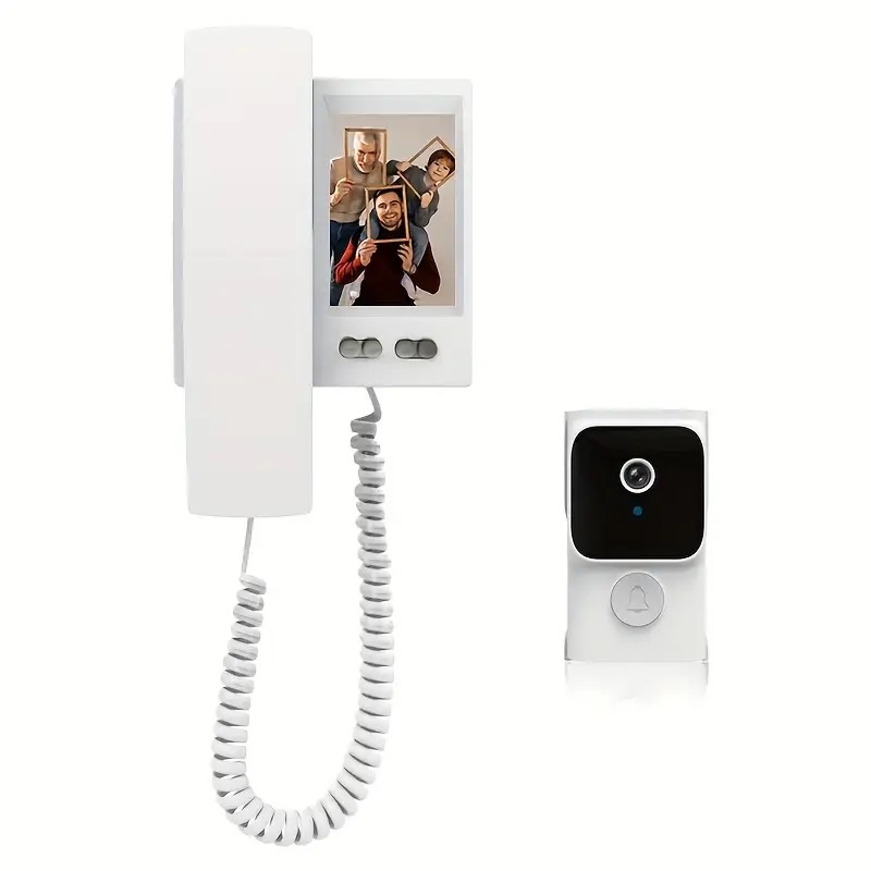 スマートビデオドアベル7.62cm タッチスクリーンワイヤレスナイトビジョン2方向音声長いバッテリー寿命 - インターネットまたはWiFi不要家庭の安全のための簡単なインストール家庭の安全 5,175円