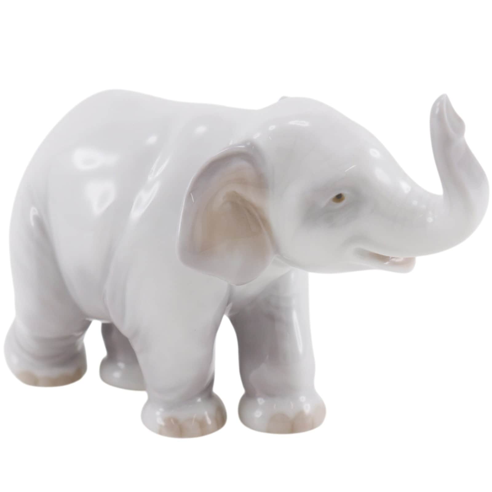 Lladro リヤドロ 幸運のゾウ 置物 オブジェ ポーセリン _ 中古品 A-ランク