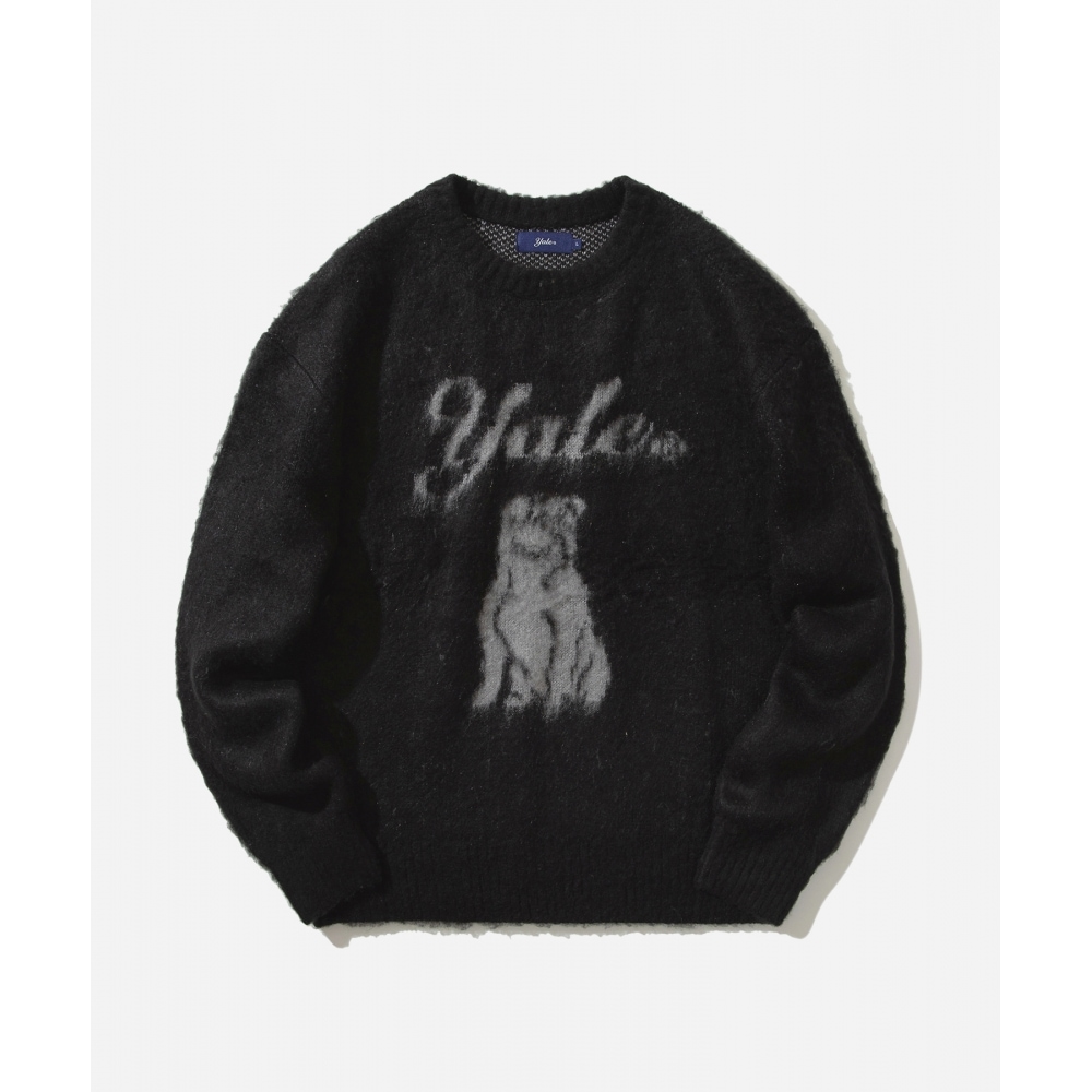 エールヘリテージダン起毛ニットブラック