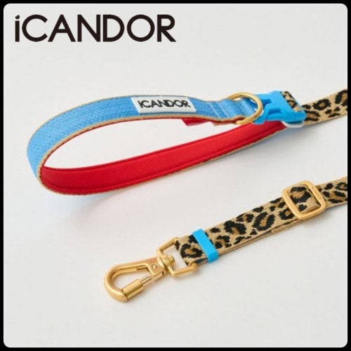 ペット リード ハンズフリー 犬 GENTLE LEASH BOLT, LONG_LEOPARD