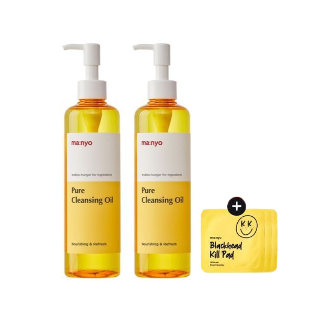 ピュアクレンジングオイル 300mL+300mL(+ブラックヘッド ピュア クレンジング オイル キルパッド 10枚)/毛穴汚れ クレンジング部門1位 韓国コスメ メイク落とし 毛穴汚れ ベストセラー 5,413円