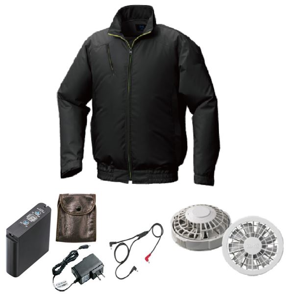KU92010 空調服 R ポリエステル製 カジュアル FAN2200G・RD9261・LIPRO2セット ブラック M 16,380円
