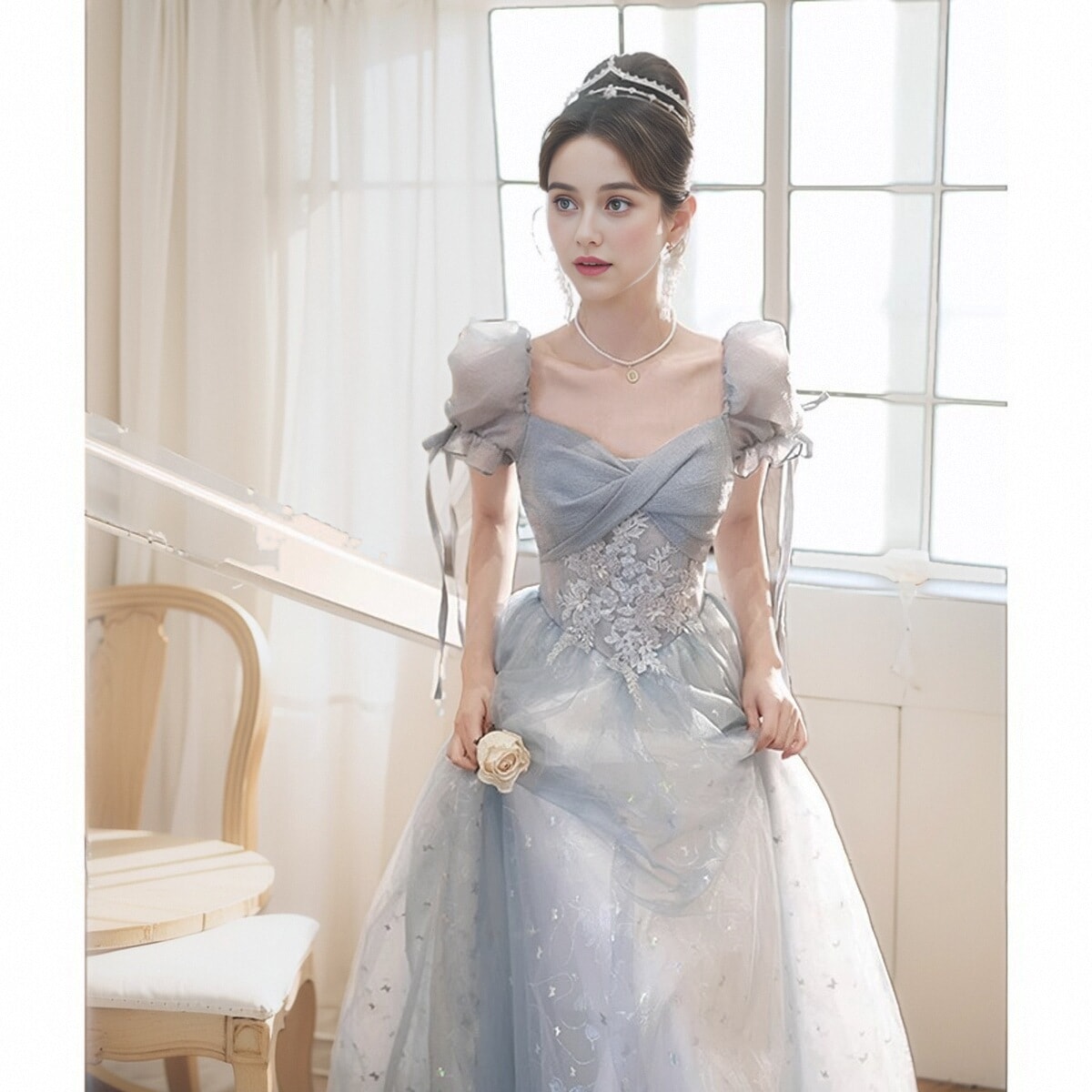 送料無料 新品追加 ブルーイブニングドレス パーティードレス パーティー 贅沢 ワンピース 宴会 司会 大人 8,498円