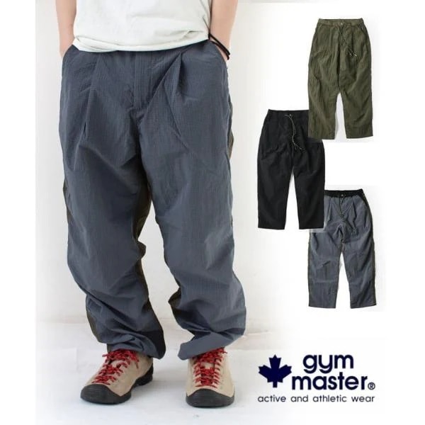 パンツ メンズ レディース リップストップナイロンタックパンツ G533712 タックパンツ ナイロンパンツ