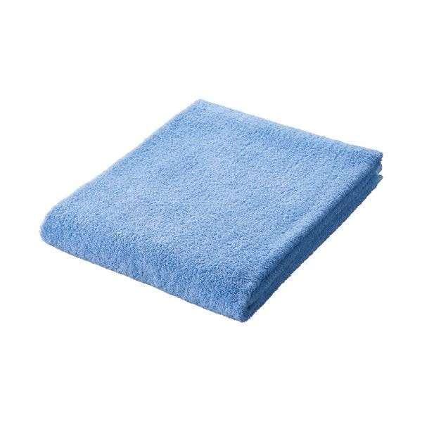 （まとめ） 林超大判バスタオル（フラッピーカラー） ブルー LN446601 1枚 [x3セット]