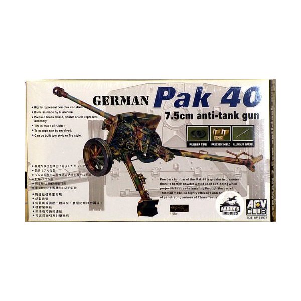 AFV-Club 35071 Model Kit PAK40 Gun 76 mm 並行輸入品
