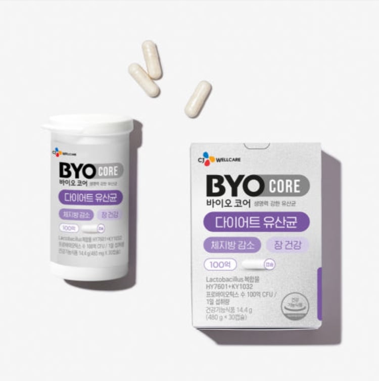 【BYOCORE】100億ダイエット乳酸菌 体脂肪減少 チェ・ファジョン乳酸菌 30カプセル 1個