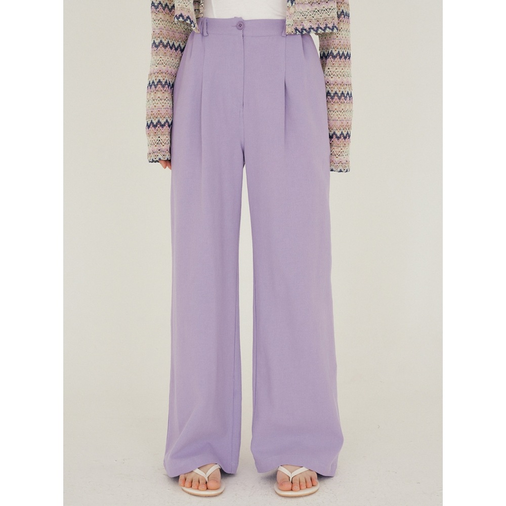 REORG FJD バンディング ワイド パンツ パープル