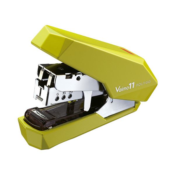 (まとめ) マックス バイモ11ポリゴ 40枚とじライトグリーン HD-11SFLK／LG 1個 (×10セット)