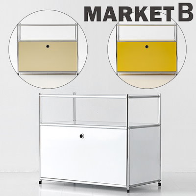 Qoo10] MARKET B SIMPLIE 2段 収納棚 1扉 BC : 家具・インテリア