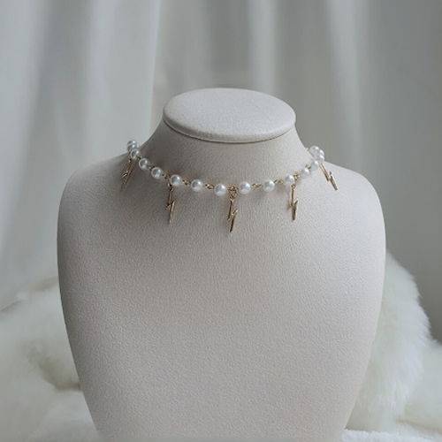 [YouTubeララル着用ネックレス] Thunder Rhapsody Choker Necklace - Silver ver セレブが愛するカスタムジュエリー 人気ジュエリー