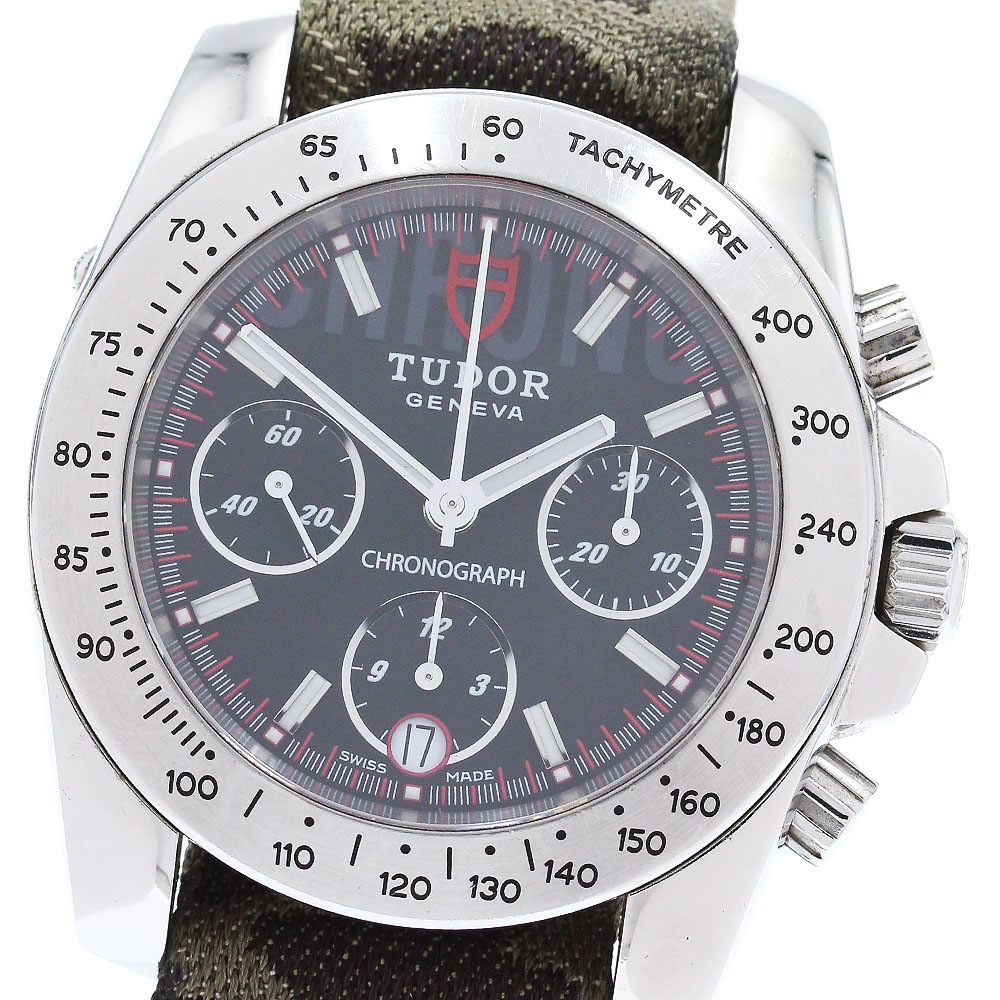 チュードル TUDOR 20300 スポーツライン クロノグラフ 自動巻き メンズ _863579【中古】