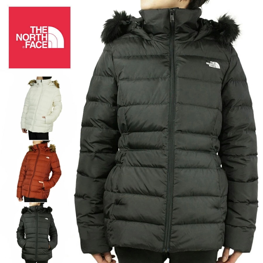 ノースフェイスレディース ダウンジャケットW GOTHAM JKT II-RTOウィメンズ ゴッサム2ジャケットレトロブラック ブリックハウスレッド ホワイト