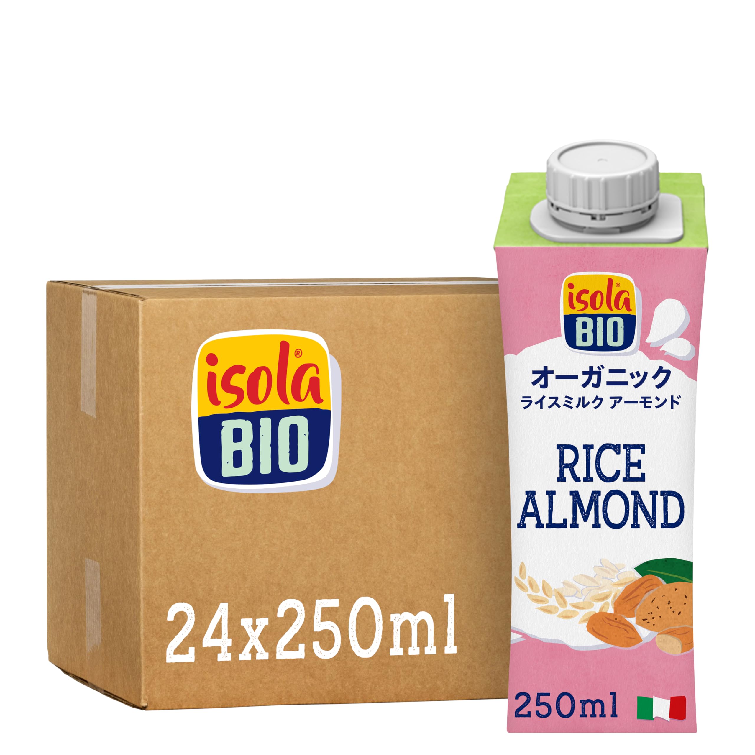 イソラビオ（isola BIO）オーガニック ライスミルク アーモンド 有機 250ml×24本