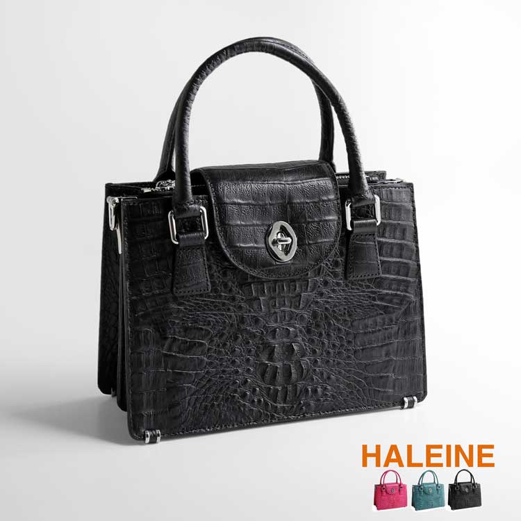 カイマンレザーハンドバッグ