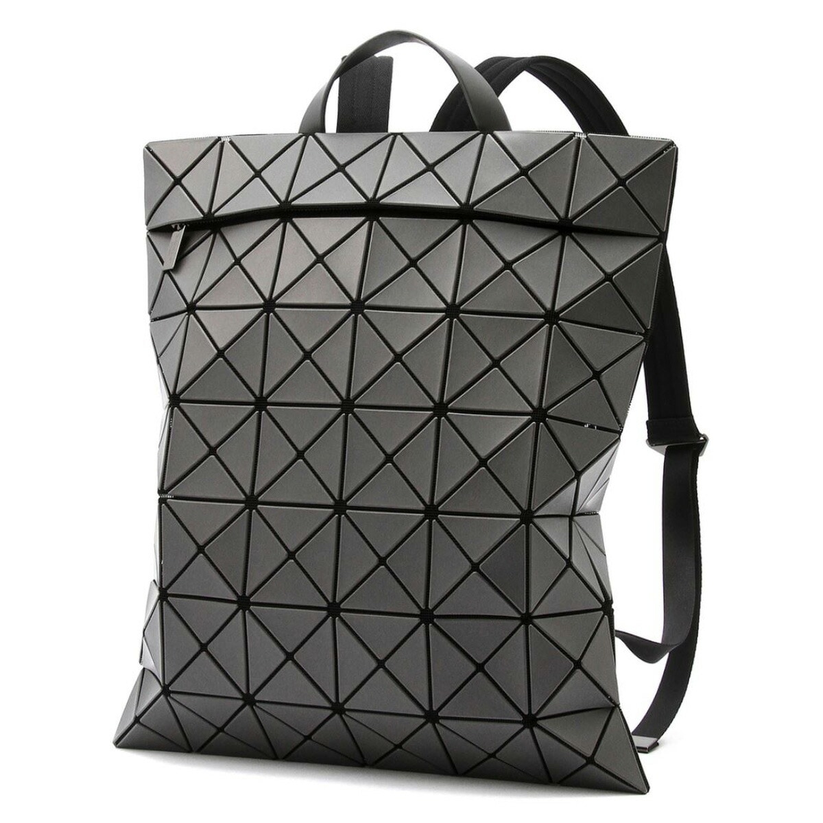 バオバオ BAO BAO ISSEY MIYAKE 【LUCENT / 7×6】 フラット パック バックパック リュックサック チャコールグレー BB AG691 14