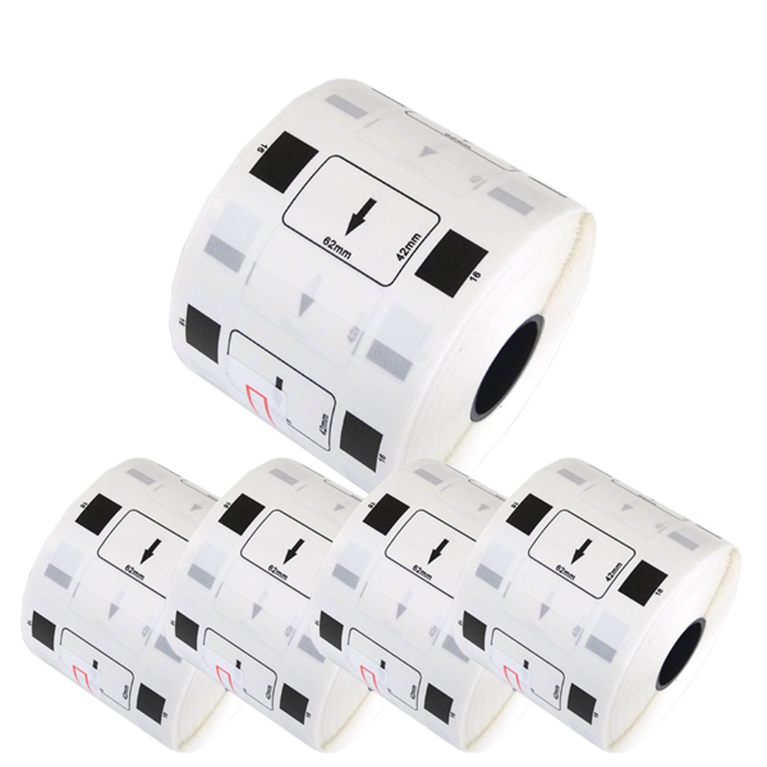マックス用 感熱紙ラベル ダイカットラベル ELP-L6242N-16 互換品 宛名ラベル 白 62mm×42mm 700枚入り 5個セット