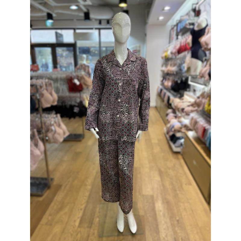 [坡州店] [] 綿70数 大きな模様のナ염 湯呑 女性パジャマ (WI) WPA2466W