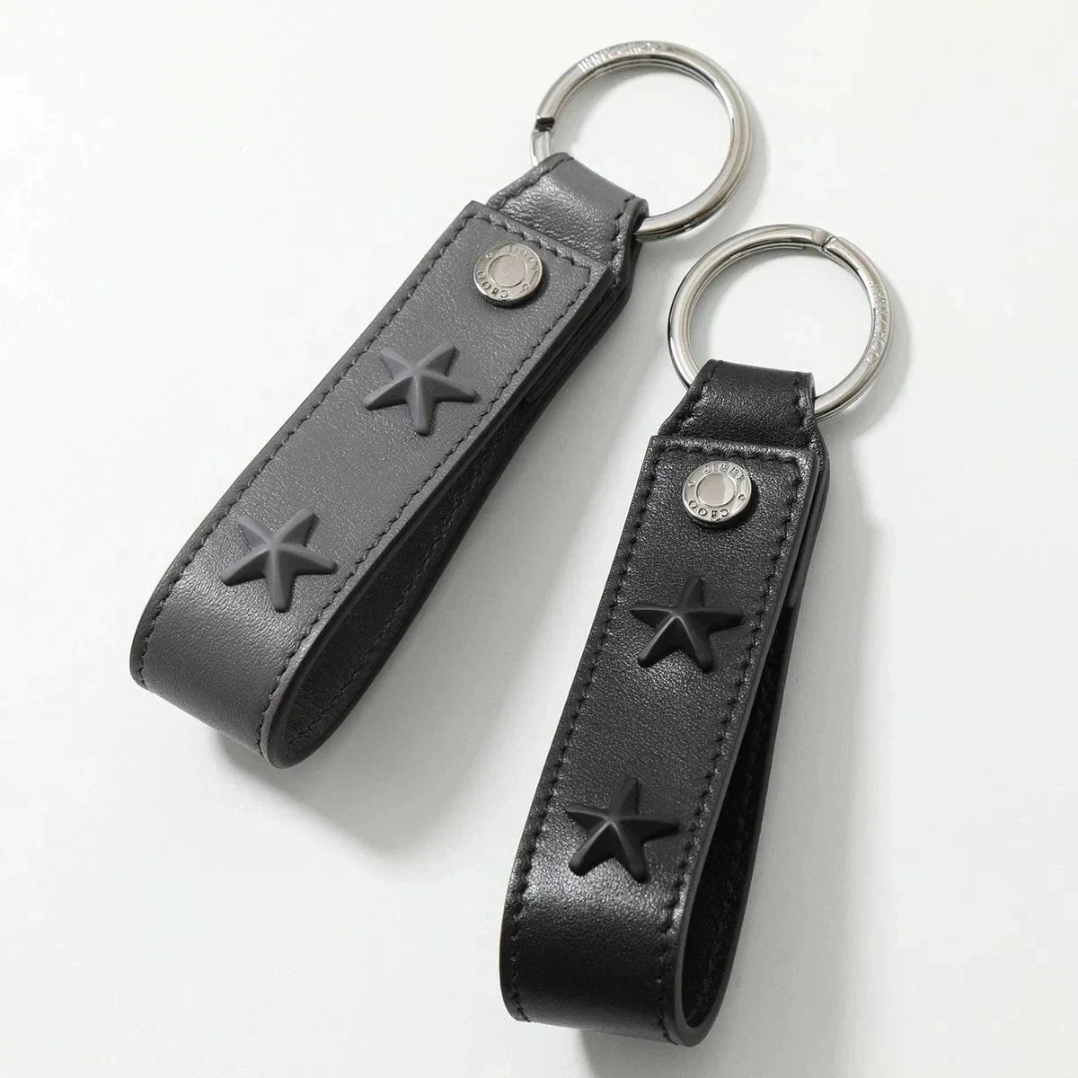 Jimmy Choo ジミーチュウ キーリング WARWICK/S U OAJ ワーウィック メンズ キーチャーム レザー スタースタッズ キーホルダー カラー 16,983円