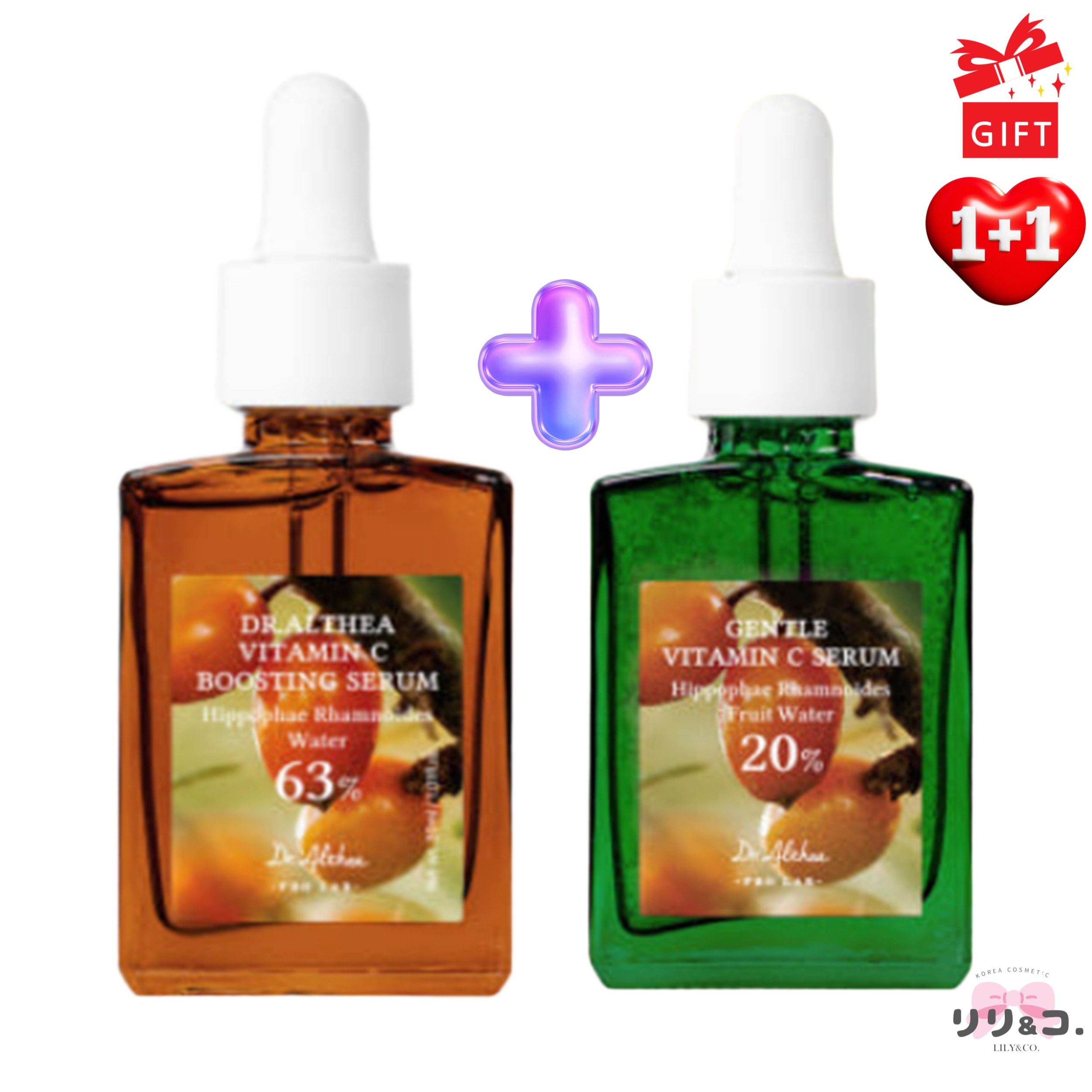 [BEST 韓国人気 1+1] ジェントル ビタミンC セラム 30ml + ビタミンC ブースティング セラム 30ml セット 美容液 くすみ シミ取り 敏感肌 韓国コスメ トーンアップ ニキビ