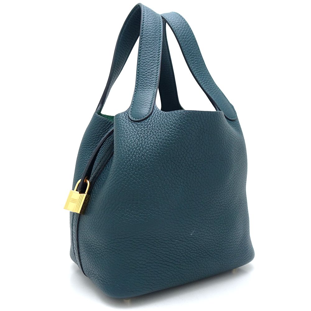 ピコタンロックPM ハンドバッグ Z刻 2021年 トリヨンクレマンス ヴェールシプレ(推定)/351631【中古】