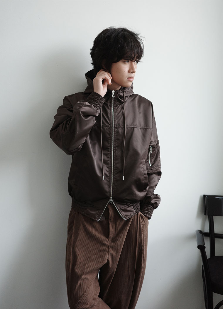 韓国 ブランド 男性用 haco フード ツーウェイ ジップアップ ジャンパー ジャケット 009248901512