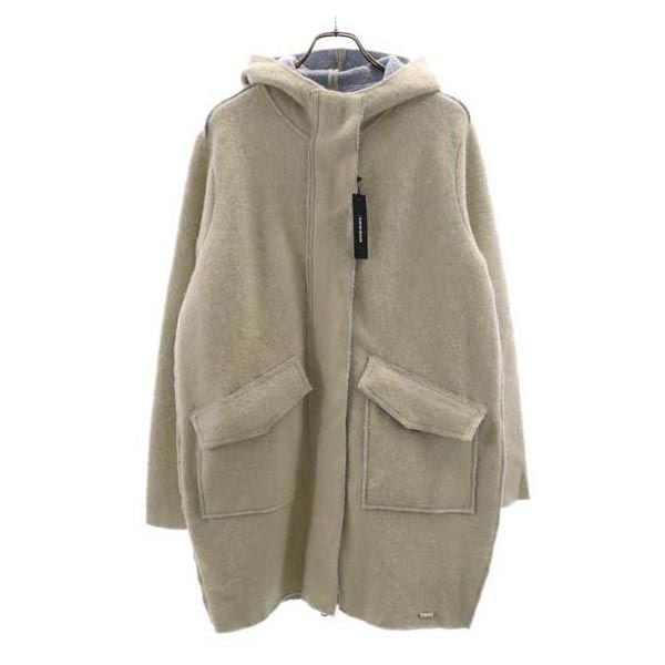 未使用 ウールブレンド ステンカラーコート M 白系 レディース