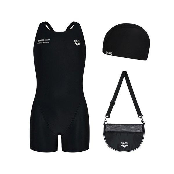 モノプル 女児用 3部丈 ハーフボディ キット A6SG1KG01BLK