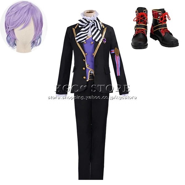 ディズニー ツイステッドワンダーランド 風 エペルフェルミエ コスプレ衣装 ウィッグ 靴 制服 ハ