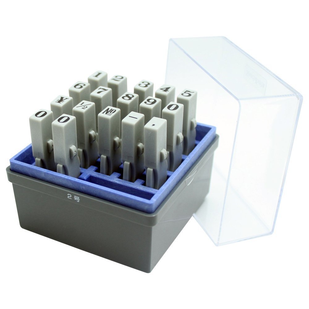 （まとめ買い）柄付ゴム印連結式セット 数字 明朝体 2号 GRN-2M [x3]