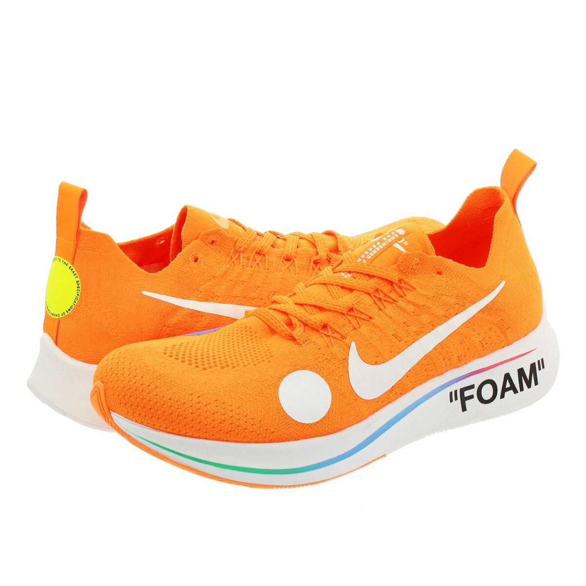 ZOOM FLY MERCURIAL FLYKNIT TOTAL ORANGE/WHITE/VOLT 【OFF-WHITE】
