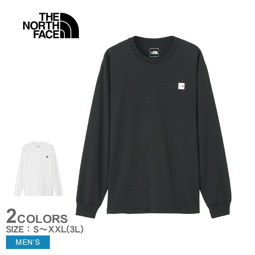 L／S Small Box Logo Tee NT32441 メンズ トップス ロンT クルーネック 長袖 カットソー アウトドア レジャー キャンプ ブランド カジュアル
