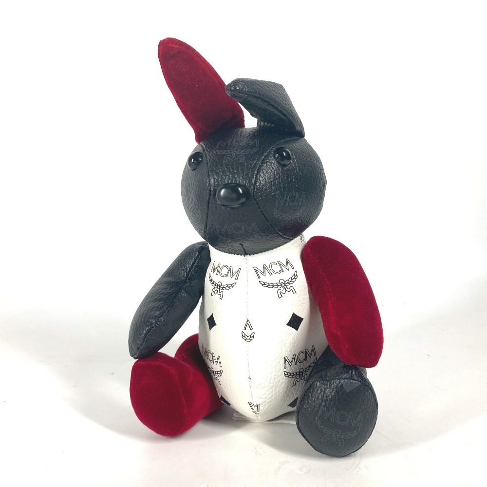 ぬいぐるみ ヴィセトス うさぎ ラビット ロゴ インテリア 人形 レザー ホワイト