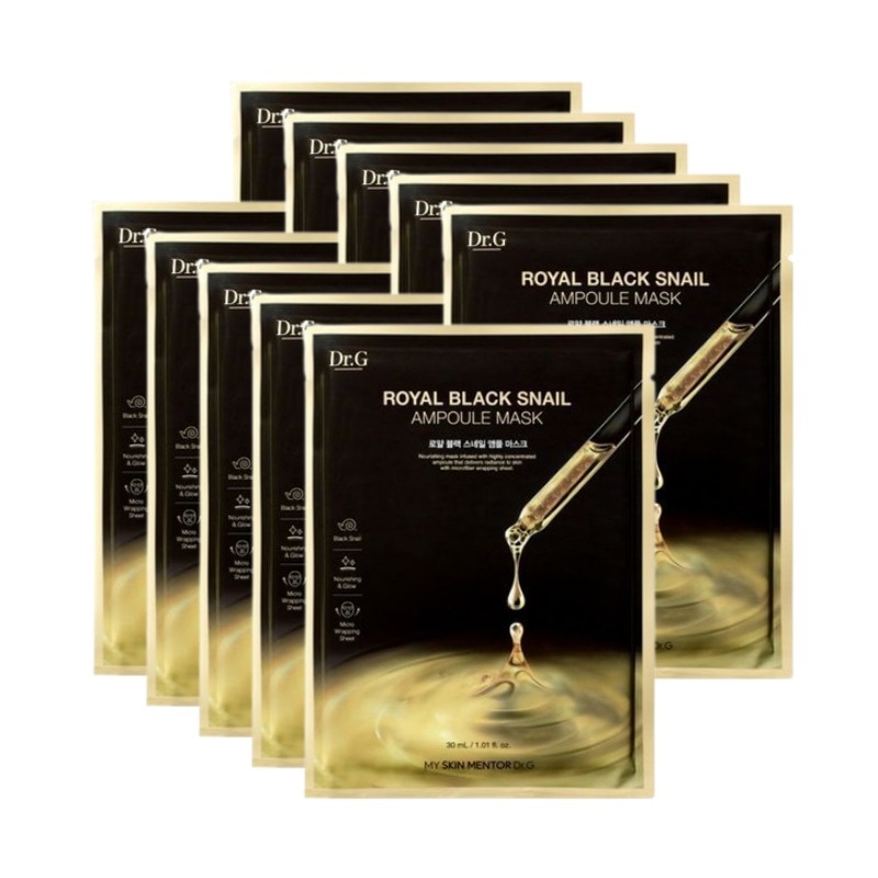 ロイヤルブラックスネイルアンプル クリームマスクパック 10枚 / 韓国 人気 保湿 毛穴の弾力 パック 5,617円