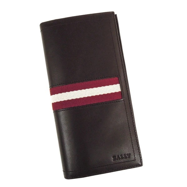 BALLY TALIRO 271 バリー 二折長財布小銭入付 カーフレザー チョコレート×レッド×ホワイト