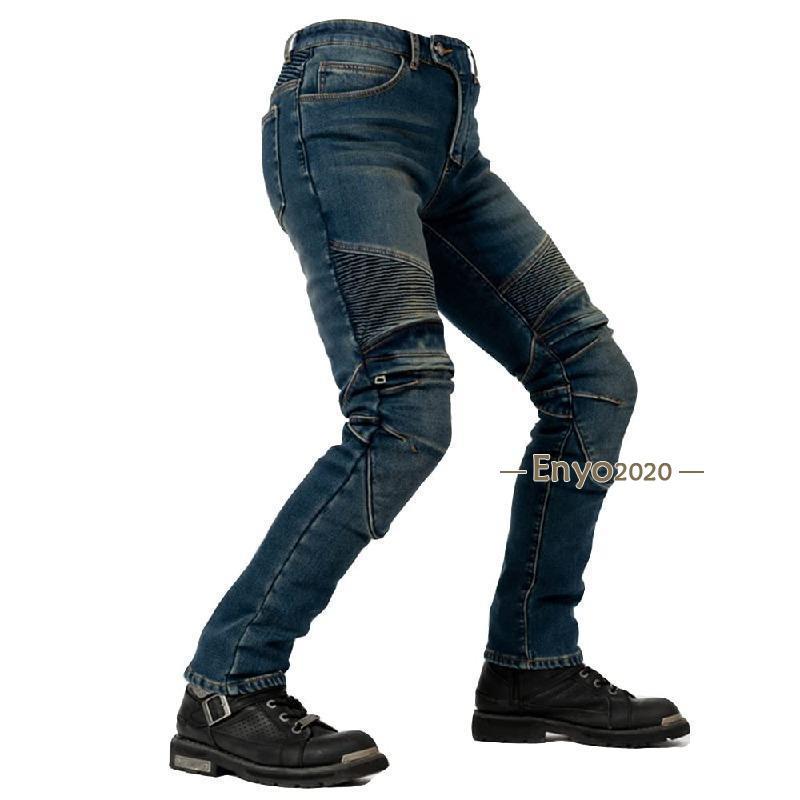 期間限定割引メンズ ライディングパンツ 冬服用 裏起毛 デニムシャツ 裏ボア バイク用 バイクパンツ ライダーパンツ ライディング 防風 防寒 プロテクター装備 秋服 冬服