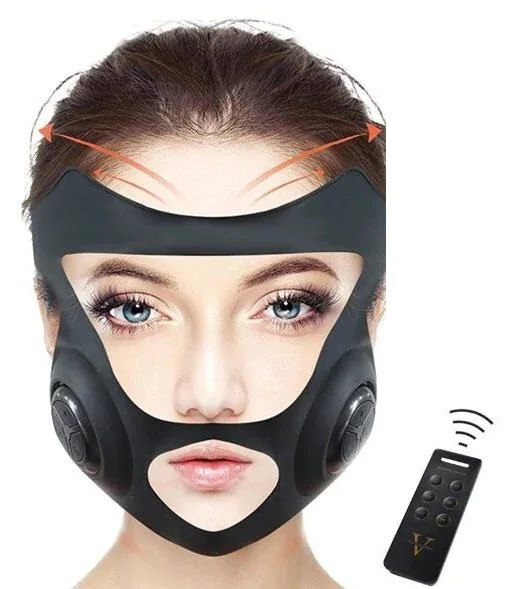 美顔器 小顔 顔痩せ v颜 顔 マッサージ EMS 美容グッズ ウェアラブル 電動美顔器 フェイスエクササイズ ブラック 男女兼用