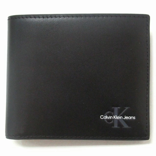 Calvin Klein カルバンクライン アウトレット Calvin Klein Jeans ジーンズ モノローグ ウォレット メンズ 二つ折り財布 4G1030G 001